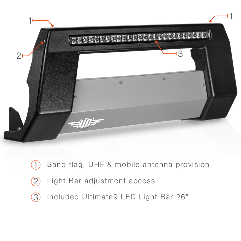 Load image into Gallery viewer, Isuzu D-Max 2020-2024 3rd Gen RG Ultimate9 Nudge Bar with Parking Sensors
