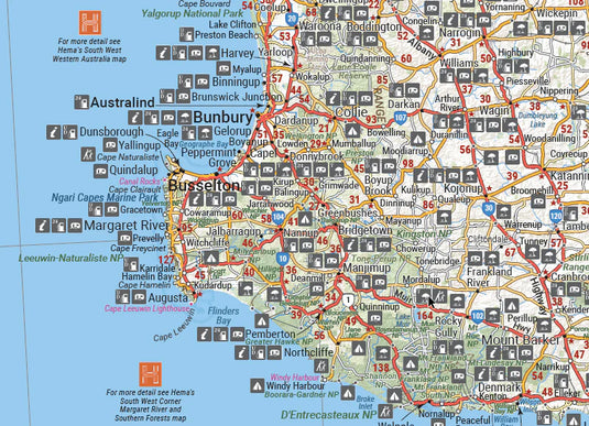 Hema Western Australia State Map