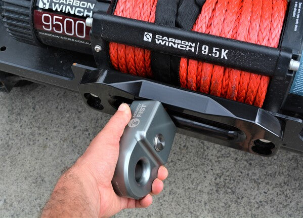 Load image into Gallery viewer, Carbon Monkey Fist 10000kg Winch Rope Thimble
