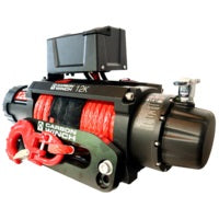 Carbon 12K 12000lb Electric Winch With Synthetic Rope and Hook V2