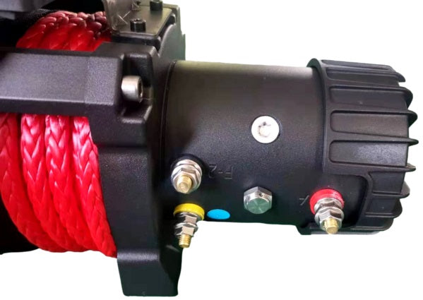 Load image into Gallery viewer, Carbon 12K 12000lb Electric Winch With Synthetic Rope and Hook V2
