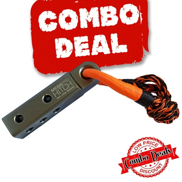 Carbon Offroad MegaPro Recovery Hitch and Soft Shackle Combo Deal
