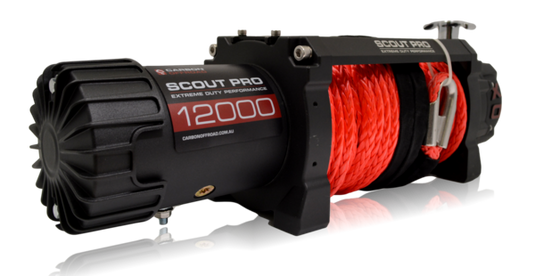 Carbon Scout Pro 12.0 Extreme Duty 12000lb Fast Electric Winch
