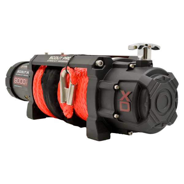 Load image into Gallery viewer, Carbon Scout Pro 9.0 Extreme Duty 9000lb Ultra High Speed Electric Winch
