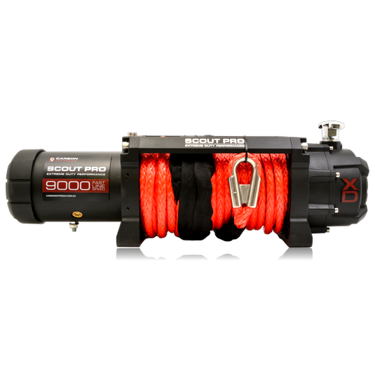 Carbon Scout Pro 9.0 Extreme Duty 9000lb Ultra High Speed Electric Winch
