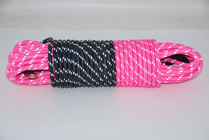 Saber Offroad 8,000KG 10mm SaberPro® Pink Reflective Double Braided Winch Rope 30m – Limited Edition