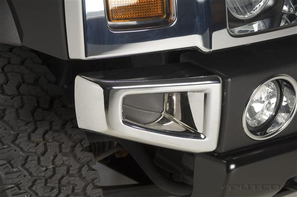 Load image into Gallery viewer, Hummer H2 | Chrome Bumper Covers | Stage 1 Customs
