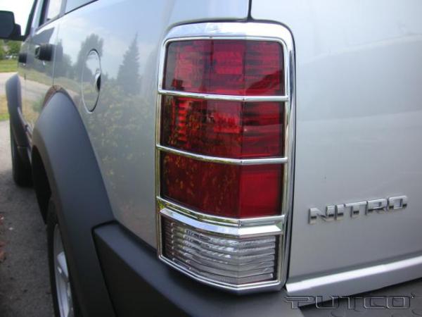 Dodge Nitro 2007-2012 Chrome Tail Light Trim (Pair)