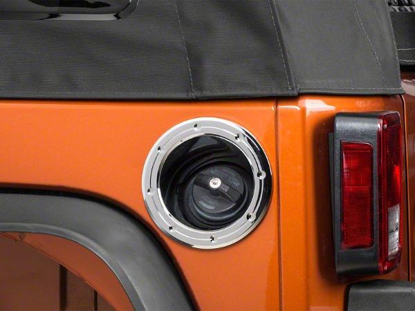 Load image into Gallery viewer, Jeep Wrangler JK 2007-2018 Chrome 2-Door Fuel Filler Bezel
