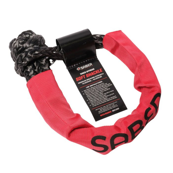 Saber Offroad 18,000kg Soft Shackle with Protective Sheath