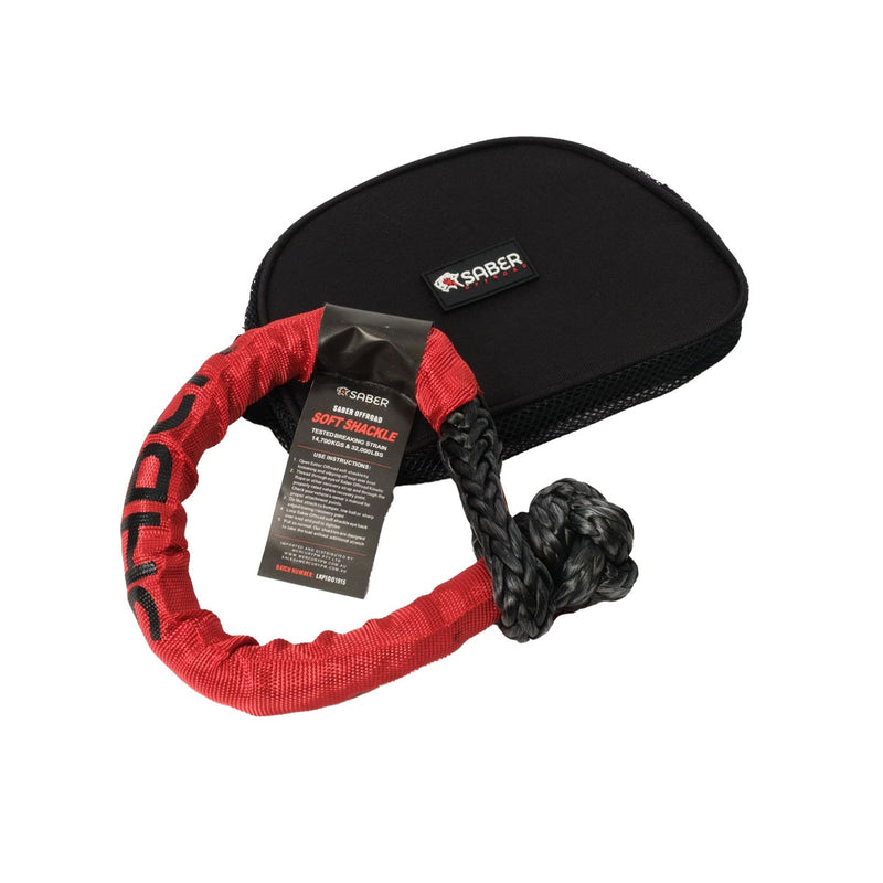 Load image into Gallery viewer, Saber Offroad 18,000kg Soft Shackle with Protective Sheath
