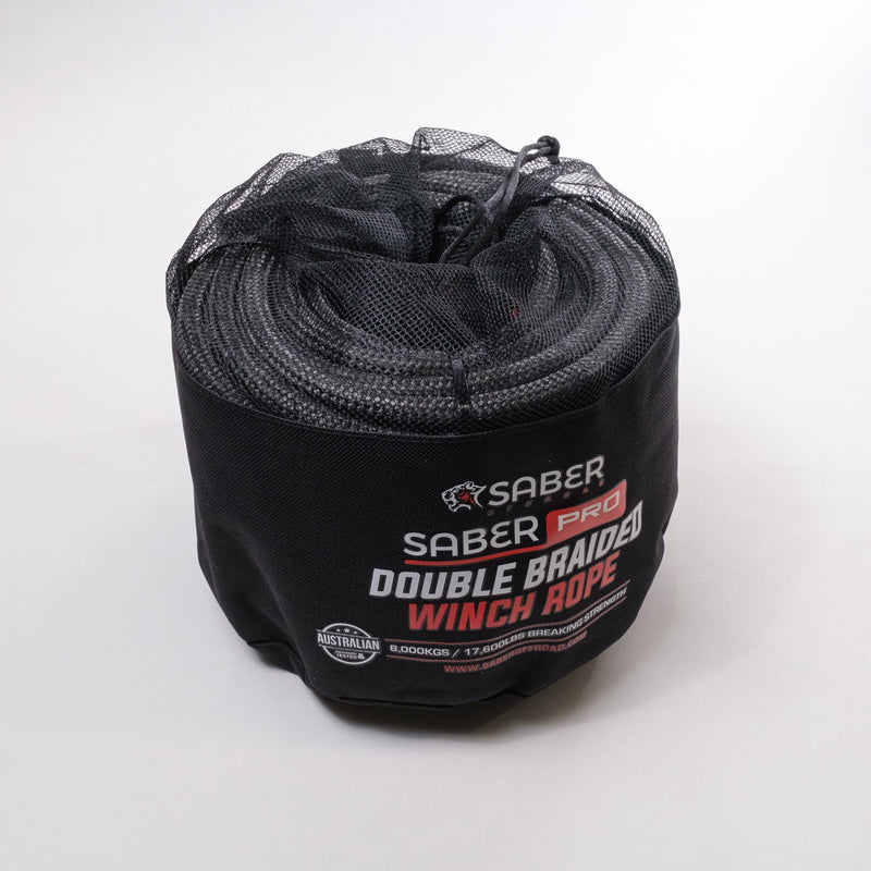 Load image into Gallery viewer, Saber Offroad SaberPro® Double Braided 8000KG 30M Winch Rope

