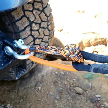 Load image into Gallery viewer, Carbon Offroad 4m 14000kg Bridle Rope, 2 x Soft Shackle, Recovery Ring Combo
