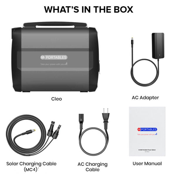 Load image into Gallery viewer, SR Portables Cleo 400wh 33ah Portable Lithium Solar Generator
