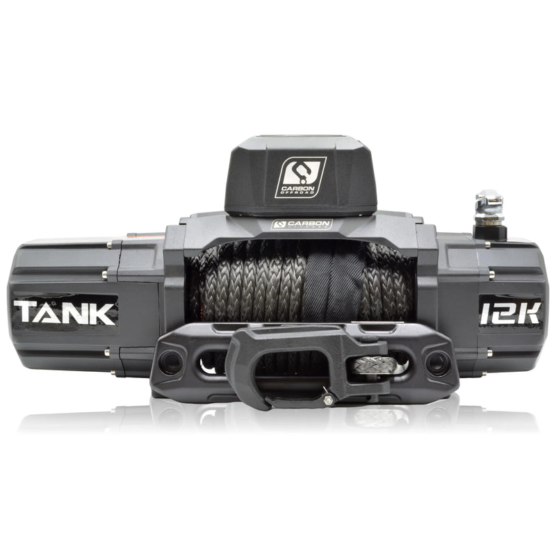 Load image into Gallery viewer, Carbon Tank 12000lb 4x4 Winch Kit IP68 12V
