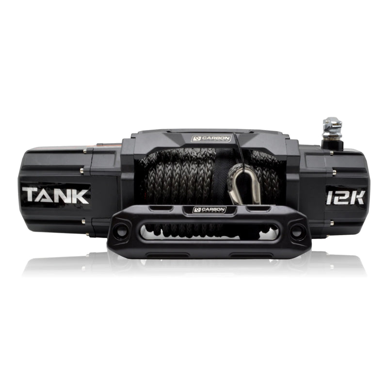 Load image into Gallery viewer, Carbon Tank 12000lb 4x4 Winch Kit IP68 12V
